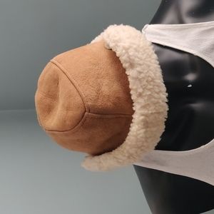 Cozy Tan Shearling Bucket Hat